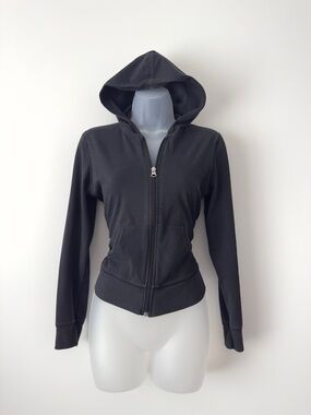 gap stretch black cotton hoodie